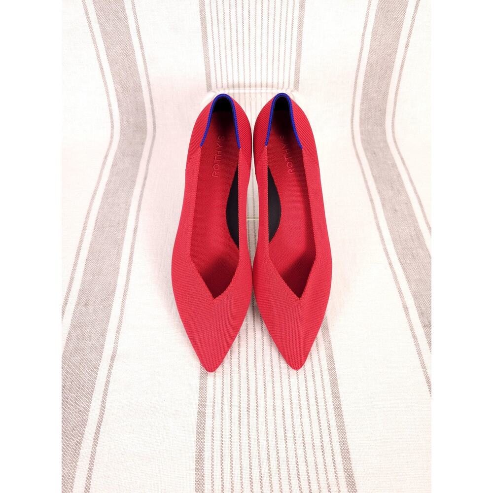 Rothy's Flats The Point 2 Womens Size 11 Red Pointed Slip-On Comfortable Office